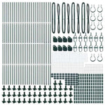 Fence Post Other 52 pcs Silver 3.2 x 3.2 x 78.5 cm Steel 3350230
