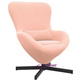 Egg Chair Pink 63 x 73 x 90 cm Fabric 42002770