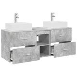 Bathroom Cabinet Set 3 pcs Concrete Grey 49.5 x 41 x 62.5 cm 3405838