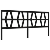 Bed Frame without Mattress Black 200x200 cm Solid Wood Pine 3192515