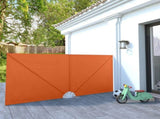 Collapsible Terrace Side Awning Terracotta 300x150 cm 44572