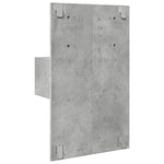 ZNTS Wall-mounted Bedside Cabinet with LED Lights Concrete Grey 848163