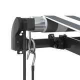Automatic Retractable Awning Anthracite and White 350x250 cm 3310228