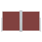 Retractable Side Awning Brown 120x600 cm 48451