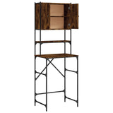 Washing Machine Cabinet Smoked Oak 68x48.5x194 cm 838975