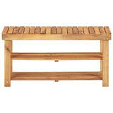 45931 Shoe Rack 90x32x46 cm Solid Acacia Wood