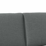 Upholstered Headboard Dark Grey 140 cm Solid Pine Wood 879120