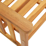 Bistro Set Natural wood colour Solid Acacia wood Standard Durable 45933
