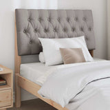 Upholstered Headboard Taupe 90 cm Solid Pine Wood 879362
