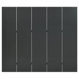 5-Panel Room Divider Anthracite 200x180 cm Steel 335903