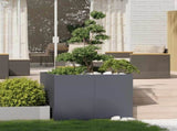 Planter Anthracite 100x100x80 cm Steel 860824
