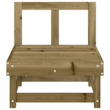 Garden Middle Sofas 2 pcs Impregnated Wood Pine 825407