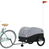 Bike Trailer Black and Grey 45 kg Iron 94154