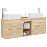 Bathroom Cabinet Set 3 pcs Sonoma Oak 53 x 34.5 x 63 cm 3405853