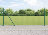 Fence Post 7 pcs Green Steel 42004296