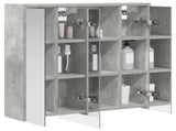 Bathroom Mirror Cabinet Concrete Grey 63.5 x 16 x 62.5 cm 889154