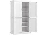 Freestanding Kitchen Cupboard with 4 Doors, Storage Cabinet with 6-Tier Shelving and 4 Adjustable T3398P378042