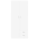 Wardrobe White 80x52x180 cm Engineered Wood 800639