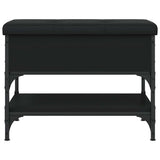 Shoe Bench Black 62x42x45 cm Engineered Wood 835187