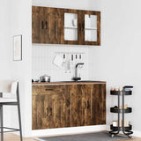 4 Piece Kitchen Cabinet Set Kalmar Smoked Oak Engineered Wood 3314856