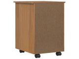 Rolling Cabinet with Drawers CORONA Honey Brown 42040531