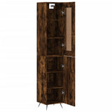 Highboard Smoked Oak 34.5x34x180 cm Engineered Wood 3200110