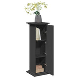 Display Stand with Storage Black 31x30x90 cm Engineered Wood 854608