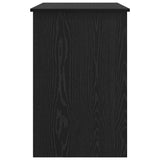 Desk with Drawer Black Oak 100 x 50 x 76 cm Engineered Wood 875250