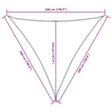 Sunshade Sail Oxford Fabric Triangular 5x5x5 m Terracotta 42311