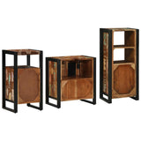 Bathroom Furniture Set with Drawer 3 pcs Solid Reclaim Wood 3305623