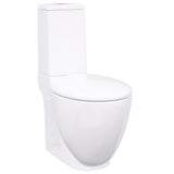 Ceramic Toilet Back Water Flow White 240376