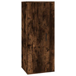 4 Piece TV Cabinet Set Smoked Oak Engineered Wood 3188851