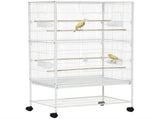 Large Bird Cage Budgie Cage for Finch Canaries Parakeet with Rolling Stand, Slide-out Tray, Storage T3398P347595