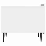 Coffee Table High Gloss White 49 x 50 x 42 cm Engineered Wood 894509