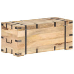 ZNTS Chest 90x40x40 cm Solid Mango Wood 289634