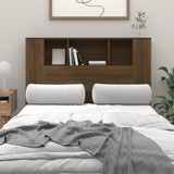 Headboard Cabinet Brown Oak Engineered Wood Medium 817269