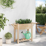 Garden Planter Beige 111 x 37 x 76.5 cm Solid fir wood 42006574