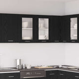 Hanging Cabinet Lyon Black Oak 80 x 31 x 60 cm Engineered Wood 863147