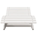 Sun Loungers 2 pcs White 205x60x31.5 cm Solid Wood Pine 832575