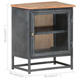 Bedside Cabinet Grey 40x30x50 cm Solid Acacia Wood 323501