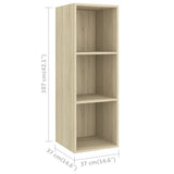 4 Piece TV Cabinet Set Sonoma Oak Engineered Wood 3079775