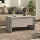 Coffee Table Grey Sonoma 80x50x42.5 cm Engineered Wood 819294