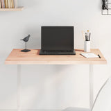 Table Top 80x40x2 cm Untreated Solid Wood Oak Live Edge 363872