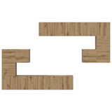 TV Units Wall-mounted 4 pcs Artisan Oak Engineered wood 3393494