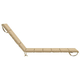 Sunlounger Cushion GEMERT 100% Polyester Beige 200 x 60 x 3 cm 948513