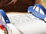 Kids Slide for Bed, Sofa, with Extended Length, Easy to assemble and Store, Blue T3398P348037