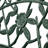 Garden Bench Green Cast aluminium, Cast iron 100 cm Durable 42166
