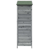 Garden Shed with Roof Grey 59 x 56 x 176 cm Solid Fir Wood 42033462