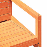 Garden Chair Wax Brown 57,5x63x76 cm Solid Wood Pine 844645
