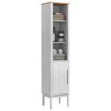 Bathroom Tall Cabinet with Shelf FLORO White 35 x 30 x 160 cm 42011240